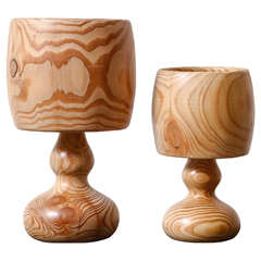 Vintage Wooden Uplighters Vintage Wooden Uplighters