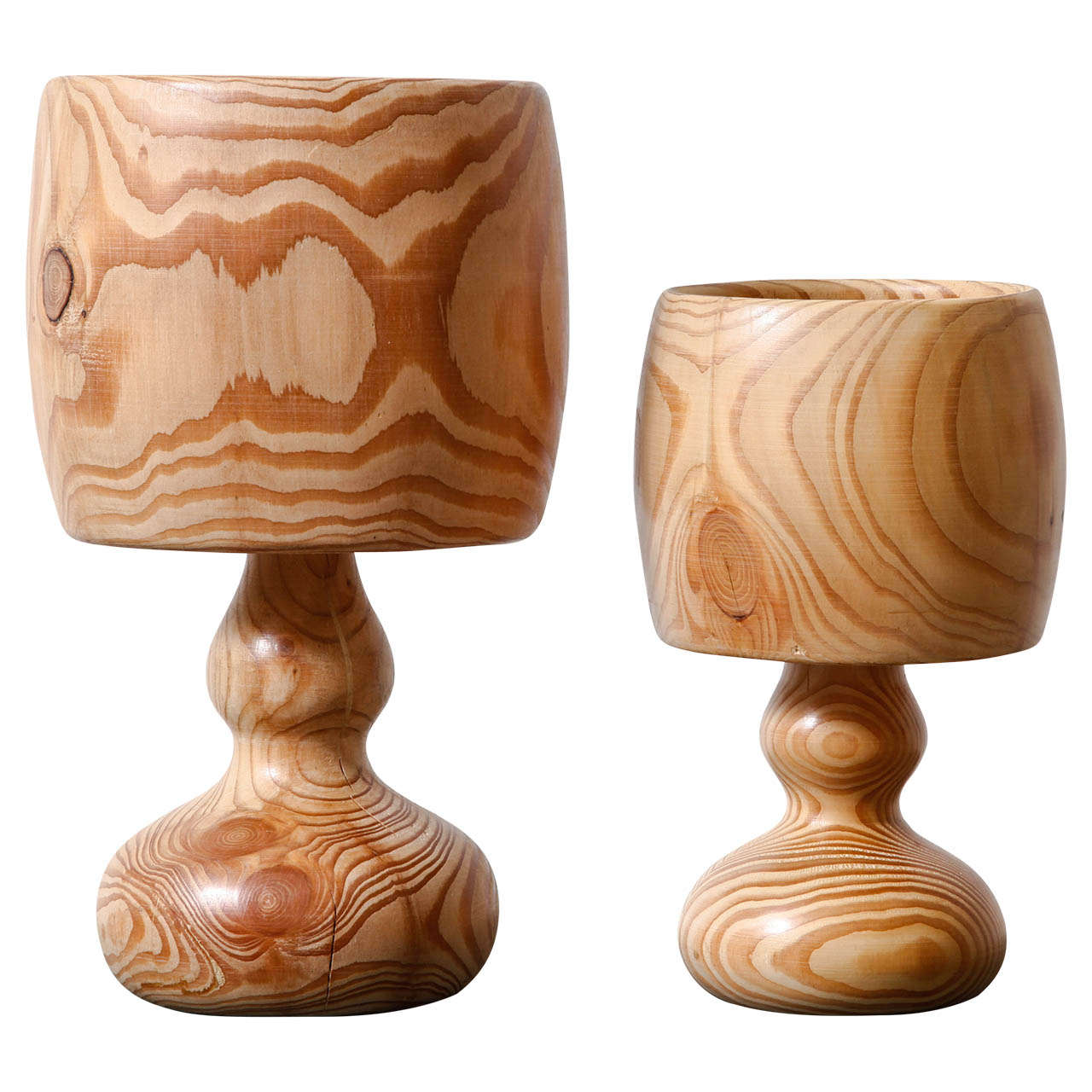 vintage wooden uplighters at 1stdibs