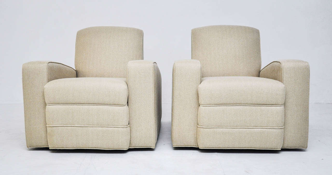 Mid-20th Century Art Deco Lounge Chairs