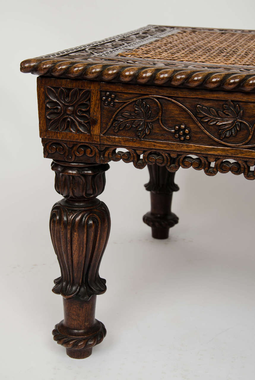 Early 19th Century Anglo-Indian Stool In Excellent Condition In London, GB
