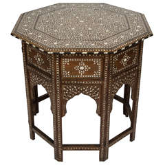 Large Anglo-Indian Inlaid Occasional Table