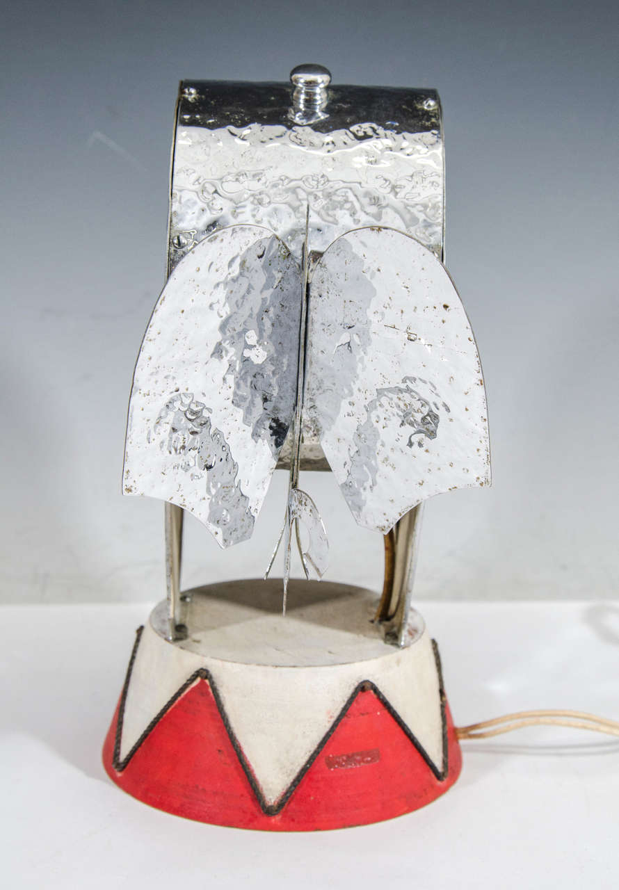 20th Century Exceptional Art Deco Circus Elephant Lamp Designed by Walter Von Nesse For Sale