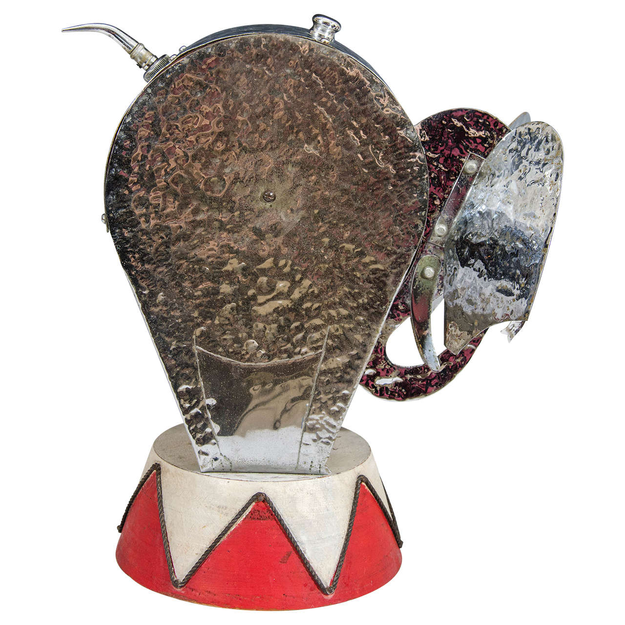 Exceptional Art Deco Circus Elephant Lamp Designed by Walter Von Nesse For Sale