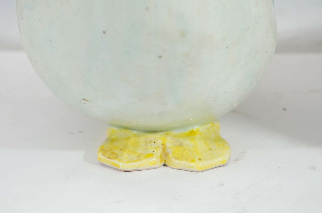 Midcentury Pair of Decorative Asian Inspired Ceramic Sculptural Ducks 1
