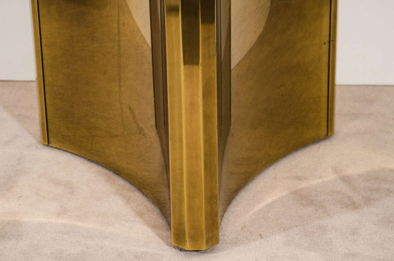 brass dining table base
