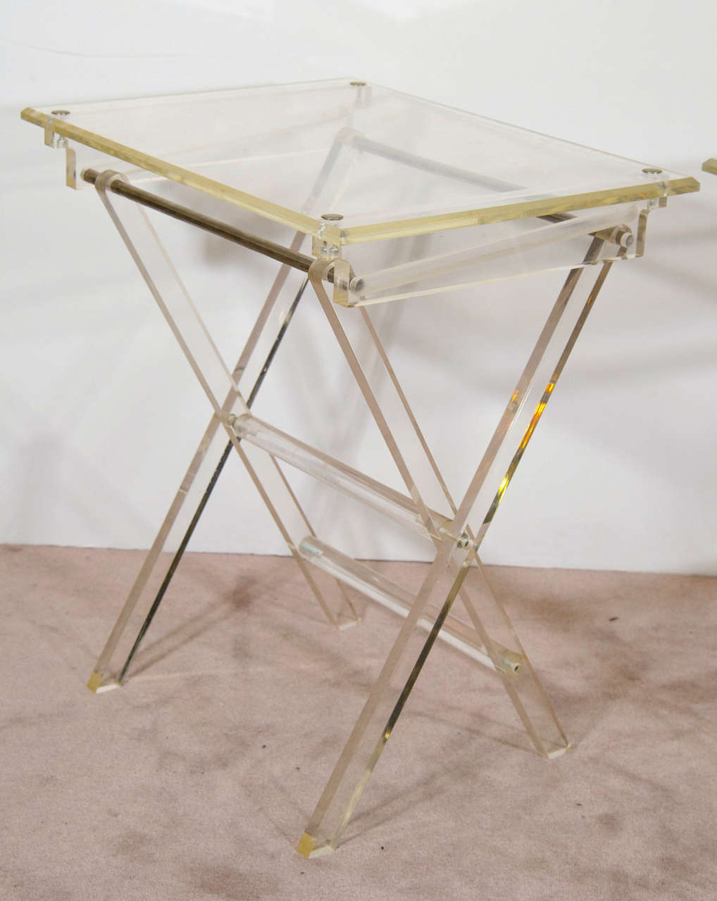 Lucite Tray Table Design Ideas