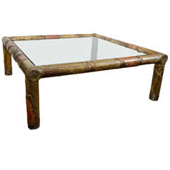 Brutalist Silas Seandel Mixed Metal Coffee or Cocktail Table 2