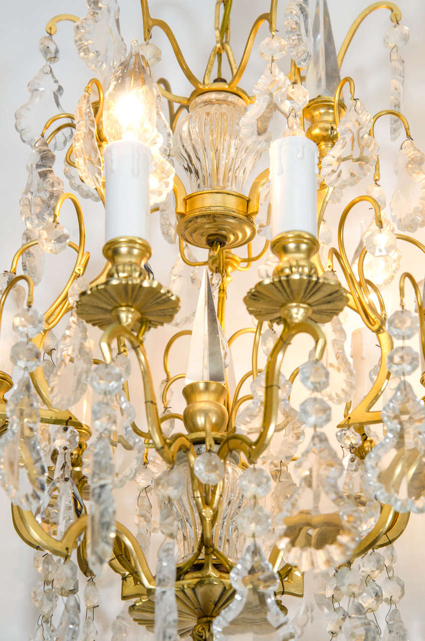 gold spike chandelier