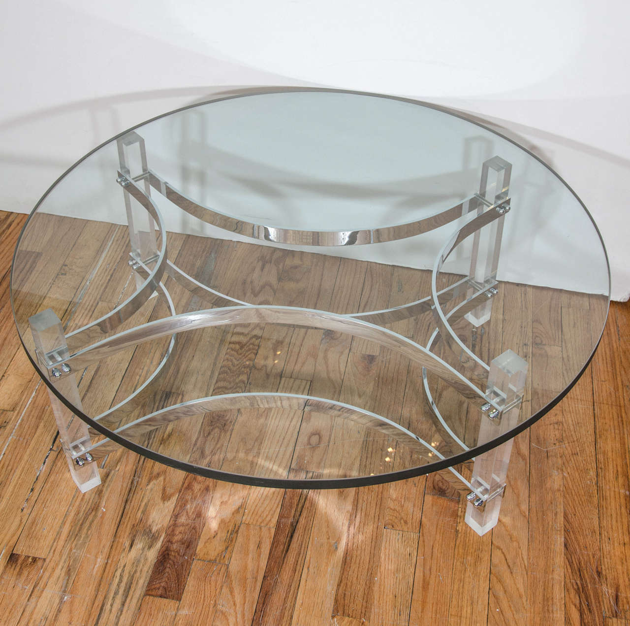 A vintage coffee and cocktail table, produced, circa 1970s by Charles Hollis Jones, with circular 3/4