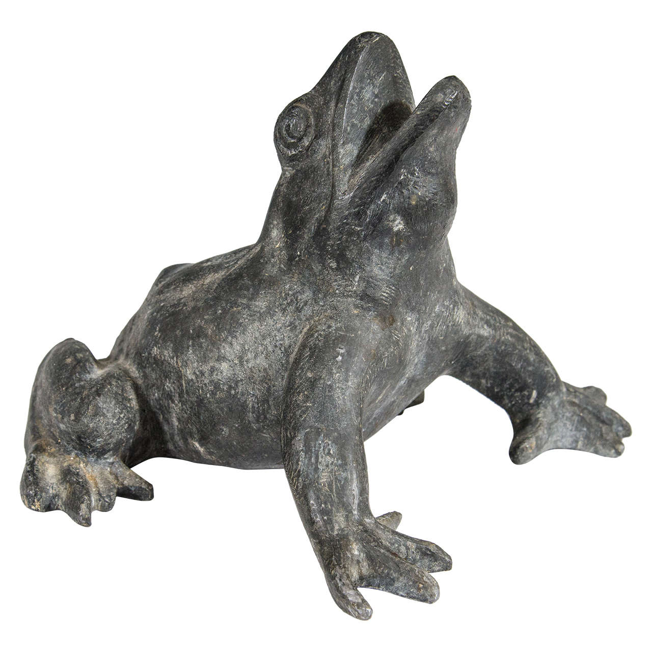 Midcentury Bronze Frog Sculpture or Garden Statue at 1stdibs