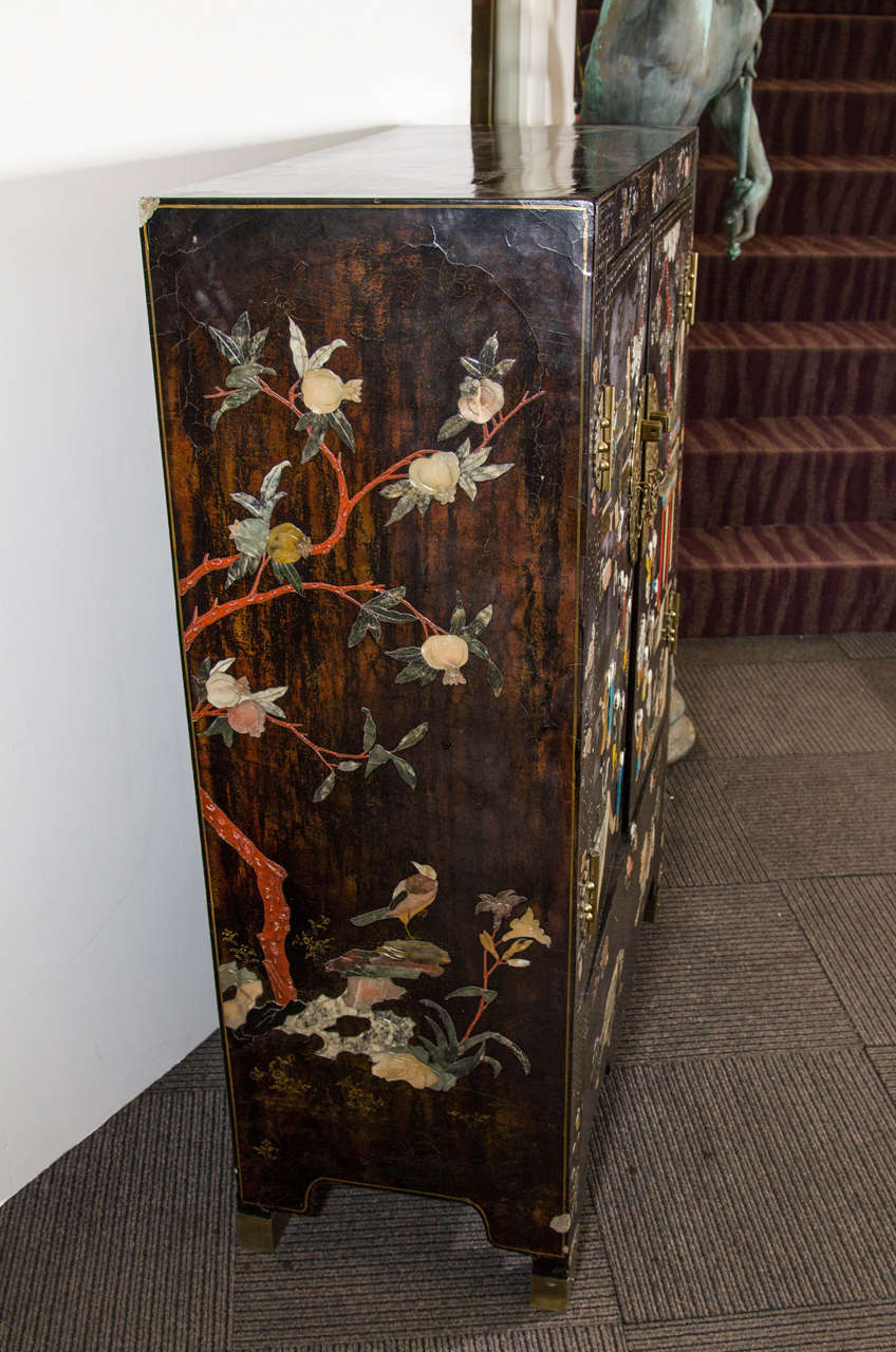 A 20th Century Pair of Decorative Black Chinese at 1stDibs