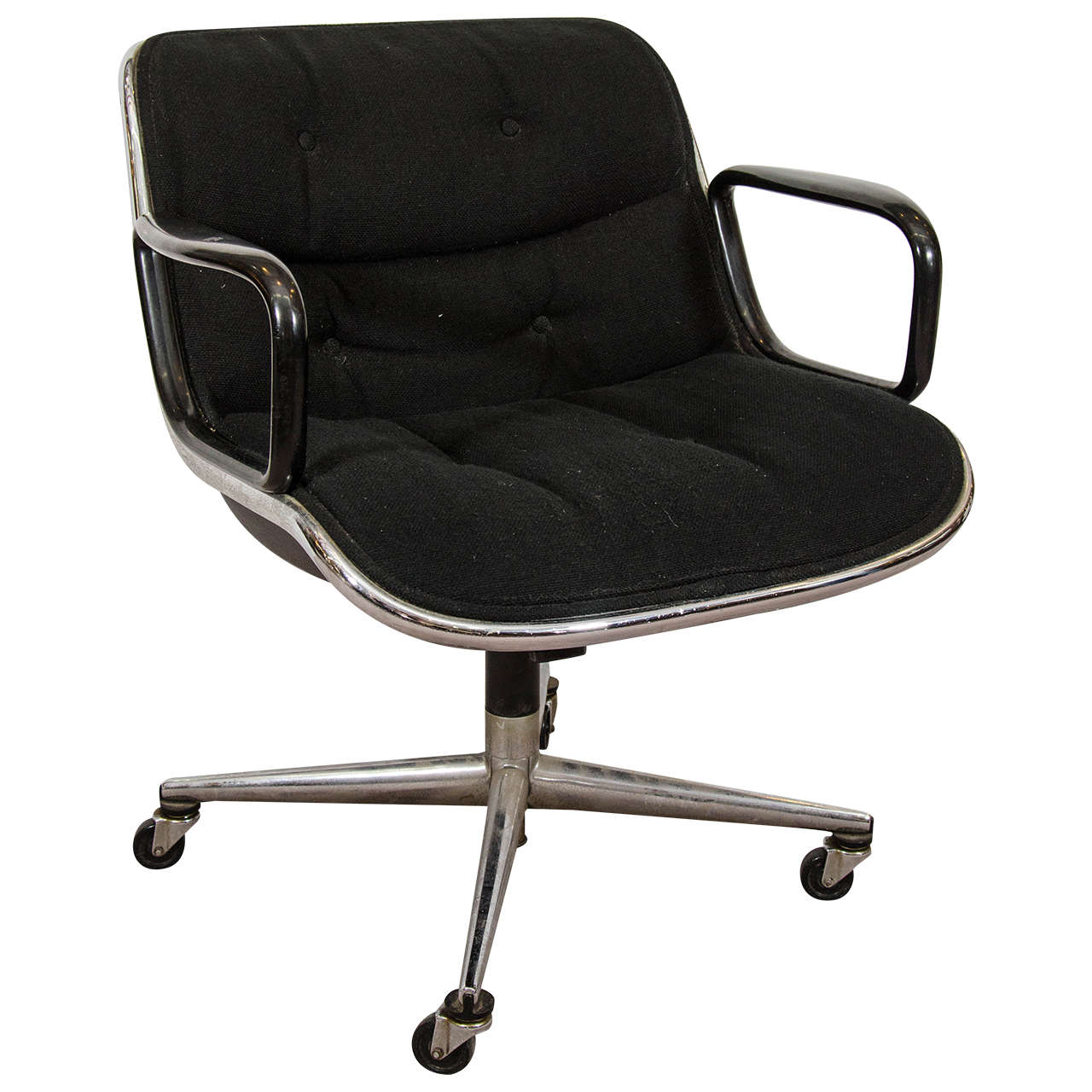 Midcentury Charles Pollock for Knoll Executive Chair with Original