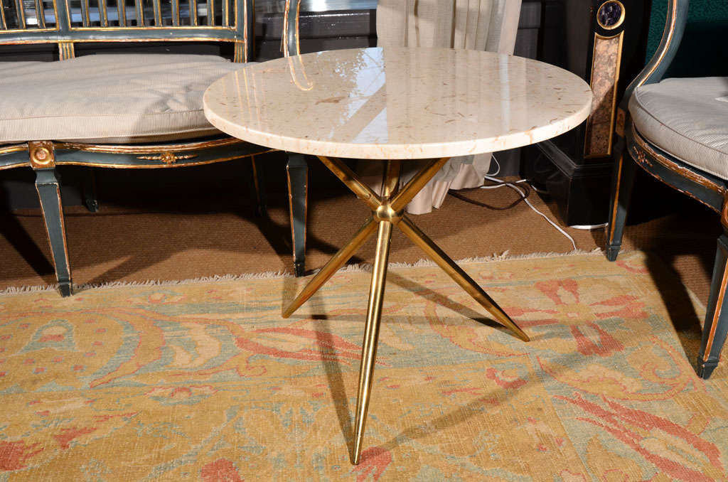Tripod Table with Marble Top