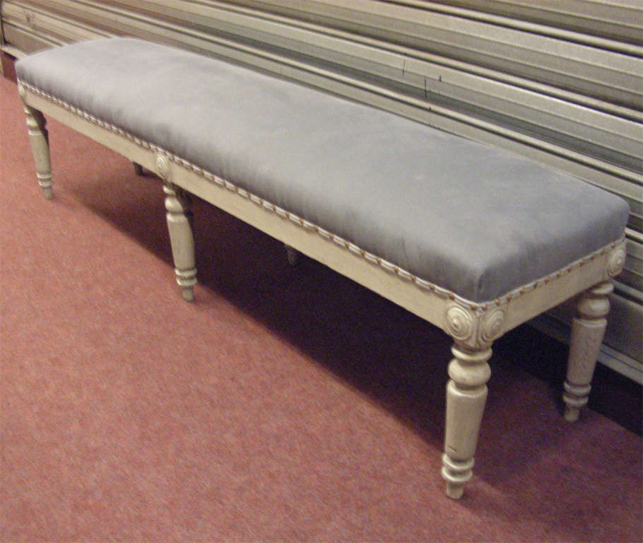 Wood Mid-19th Century Neo-Classical Style Bench For Sale