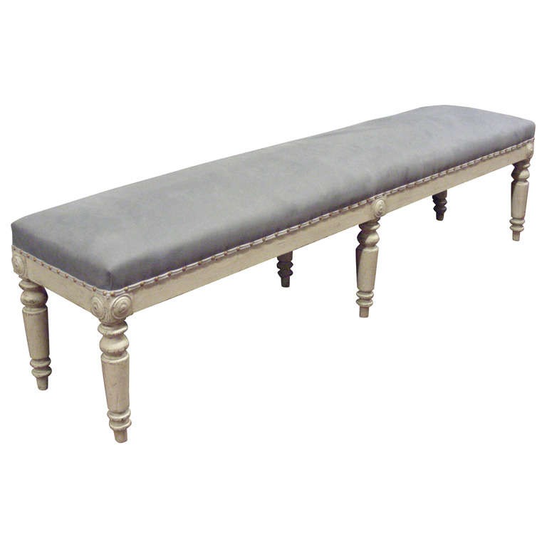 Mid-19th Century Neo-Classical Style Bench For Sale