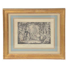 Antique Print, Allegory of Summer