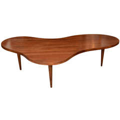 AMOEBA COFFEE TABLE BY T.H. ROBSJOHN-GIBBINGS FOR WIDDICOMB