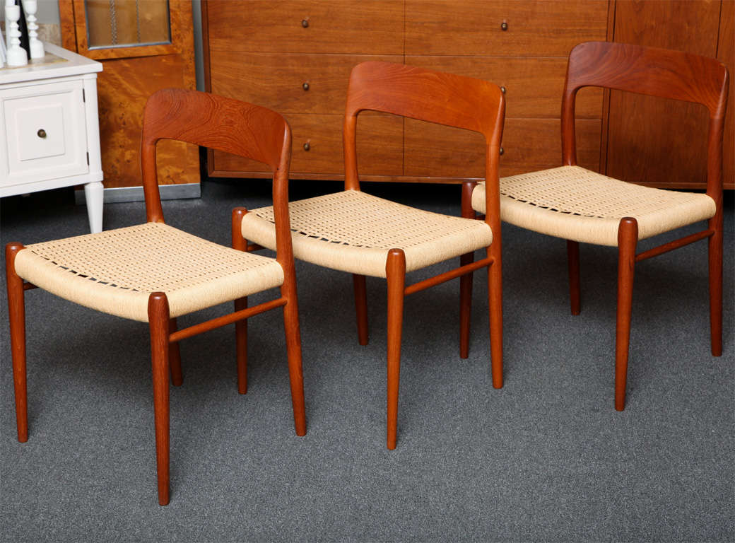 SIX Niels Moller No. 75 Teak Dining Chairs