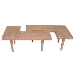 Limed Oak Coffee Table in the Style of Royere