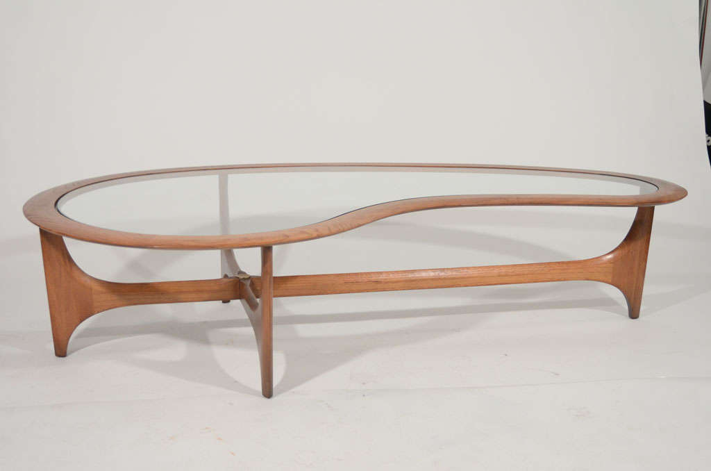 Amorphous Shaped Coffee Table, Style of Kagan