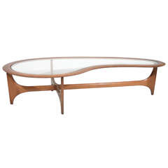 Amorphous Shaped Coffee Table, Style of Kagan