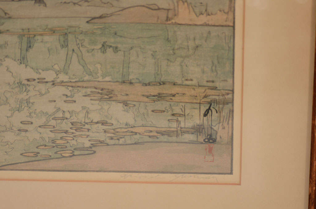 Two Hiroshi Yoshida Early Prints, Jizuri Seals 3