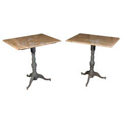 French Pedestal Garden Tables