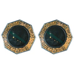 Bone & Tortoise Shell Octagonal Mirrors By Anthony Redmile