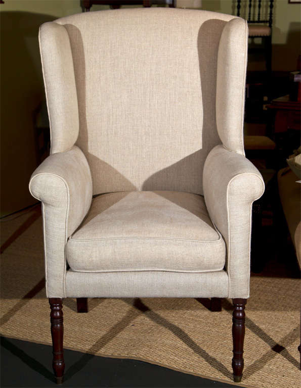 English Regency Wing Chair In Good Condition In Stamford, CT