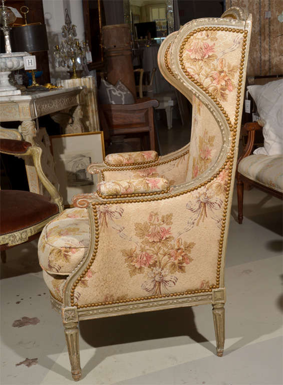 Louis XVI Style Wingback Armchair 3