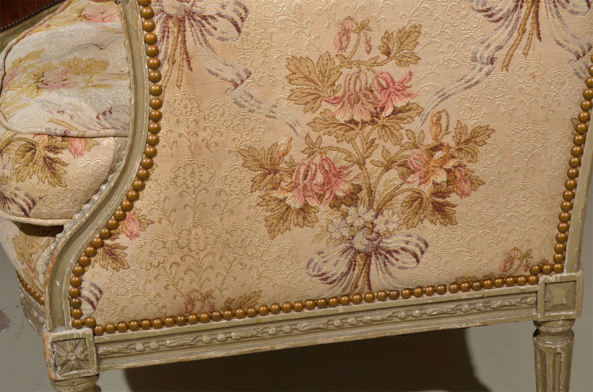 Louis XVI Style Wingback Armchair 4