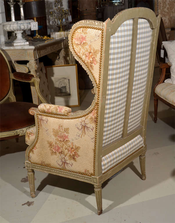 Louis XVI Style Wingback Armchair 5
