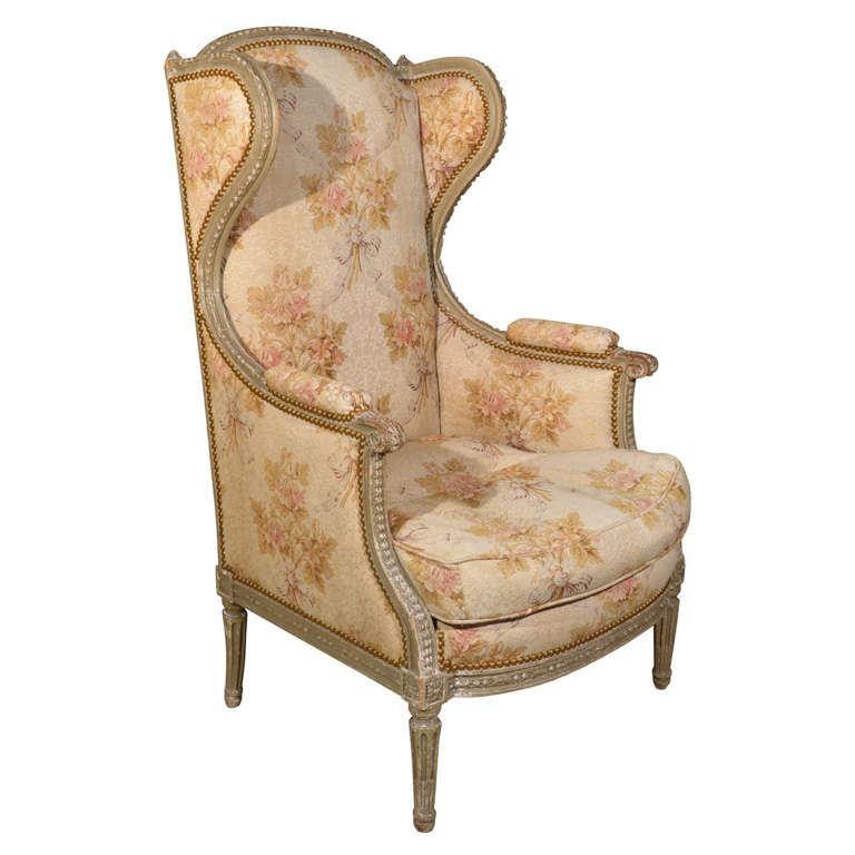 Louis XVI Style Wingback Armchair