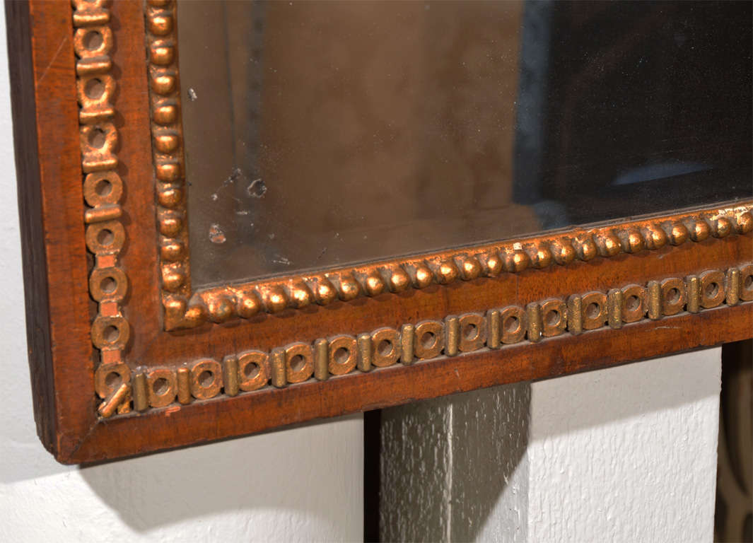 Antique Mahogany Beveled Mirror 3