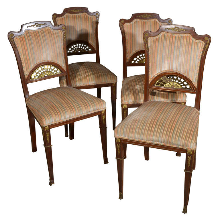 set of 4 chairs For Sale