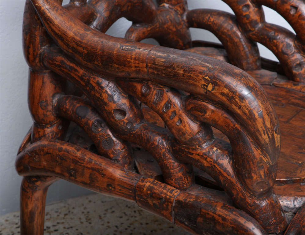 Pair of Rustic Southeast Asian Root Chairs 2