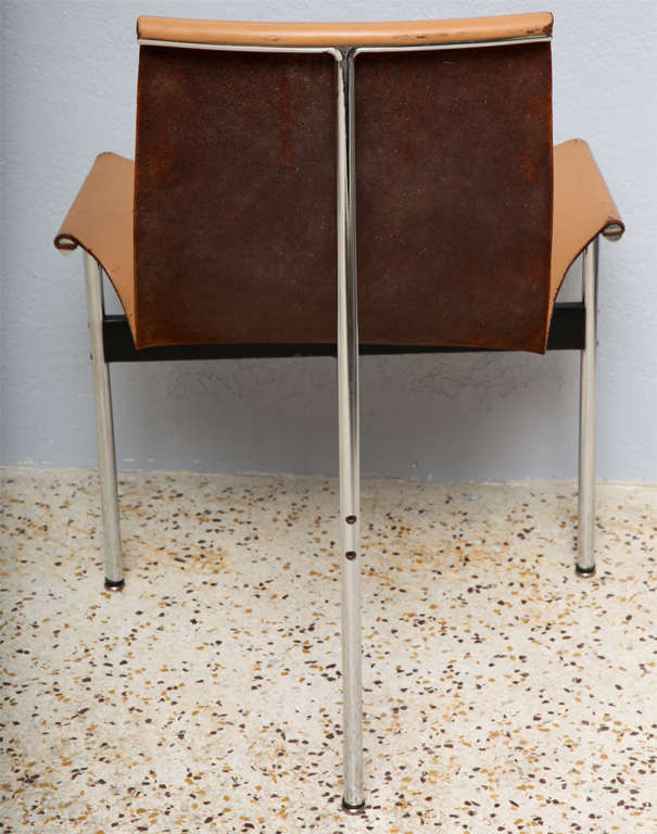 Leather T-Chair by Katavolos, Littell, & Kelley for Laverne Int'l.