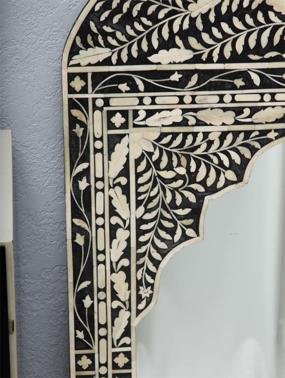 moroccan bone inlay mirror