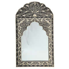 Moroccan Mirror with Bone Inlay