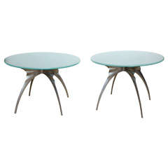 80's  Modern Sculptural  Side Tables Phillipe Stark Style