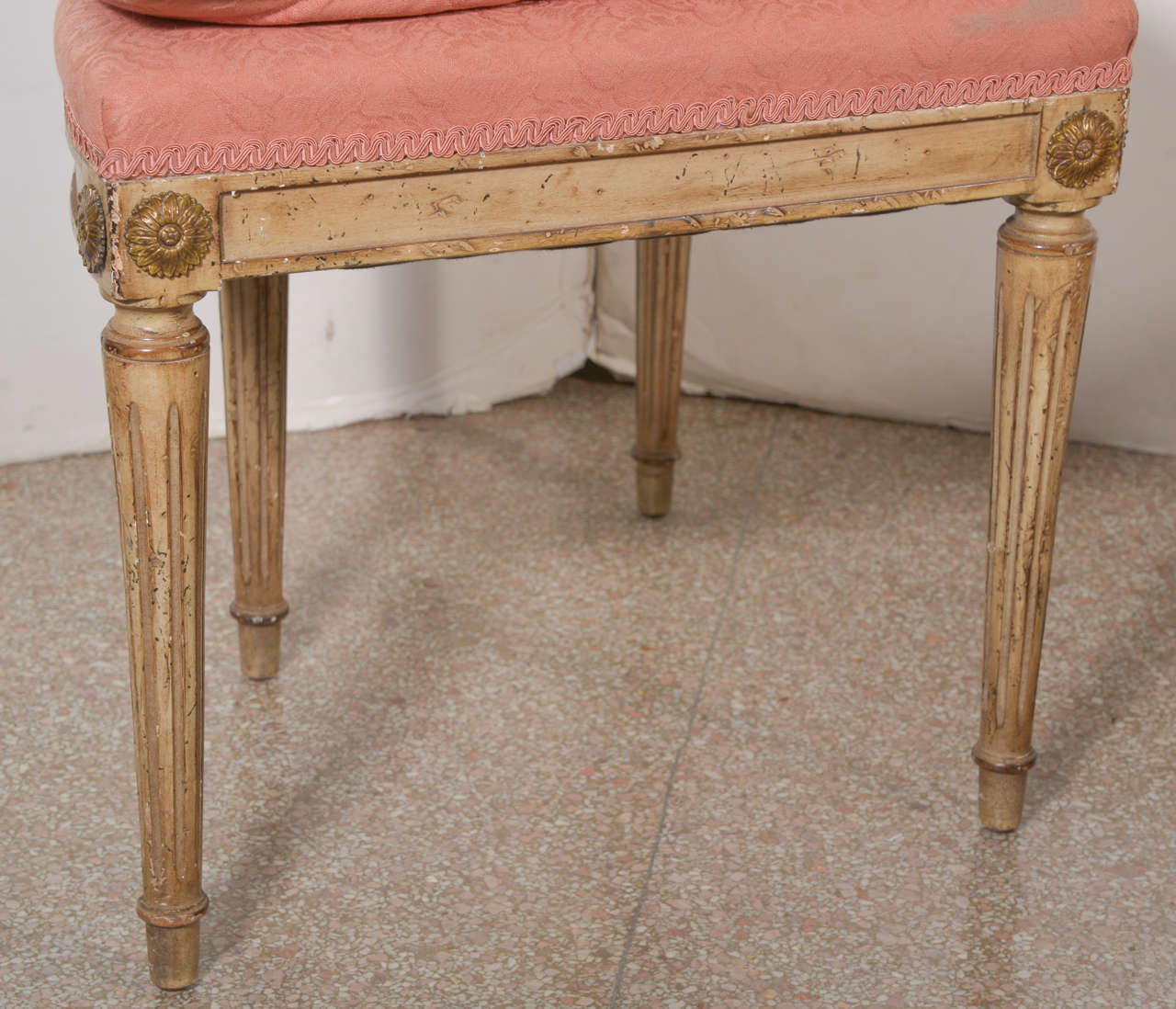 19th Century French Demi Lune Stools For Sale