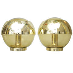 Pair of Mid Century Orb Table Lamps- Peill 
Putzler
