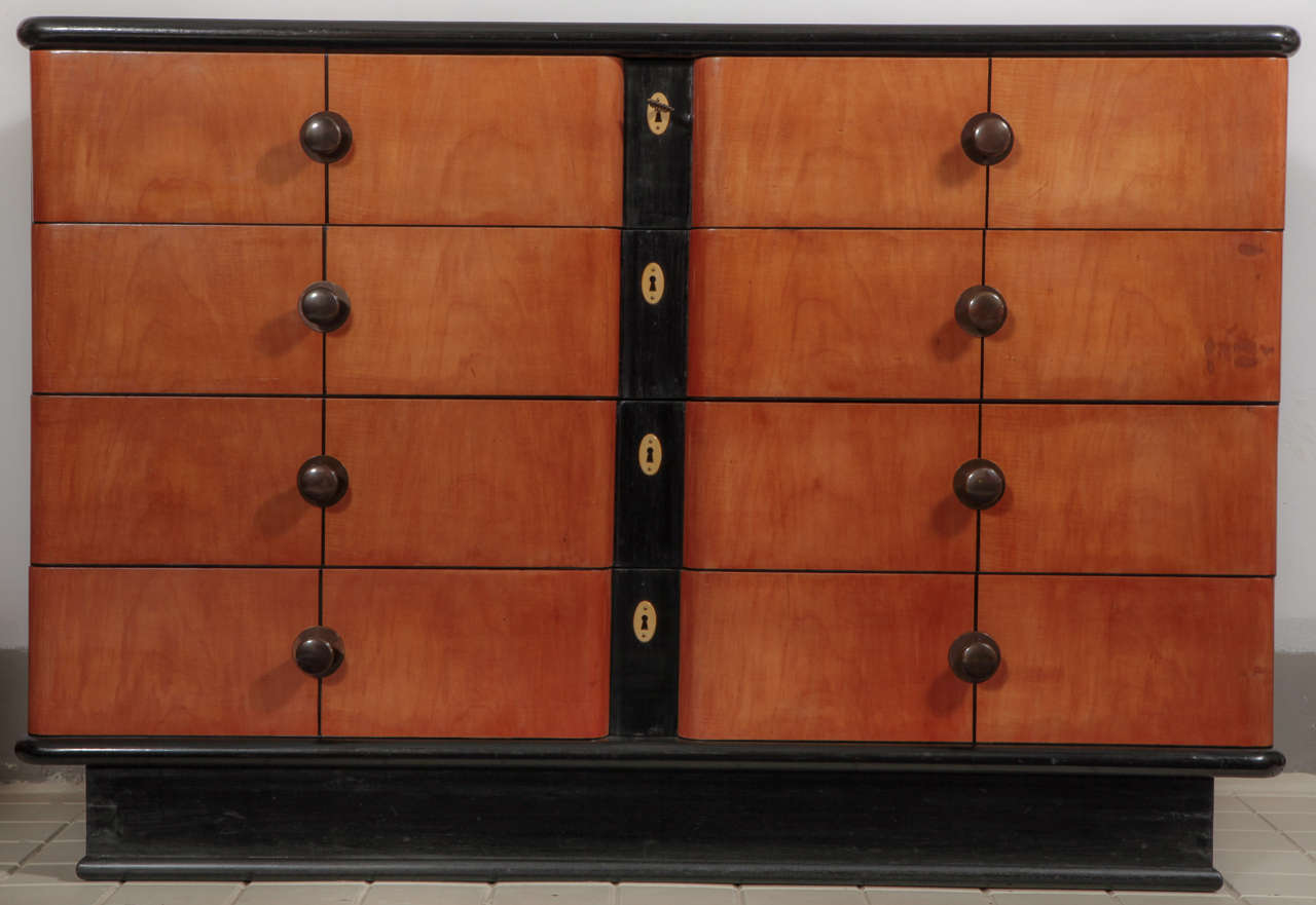 Italian An Art Deco chest of Drawers by Fagioli  Firenze