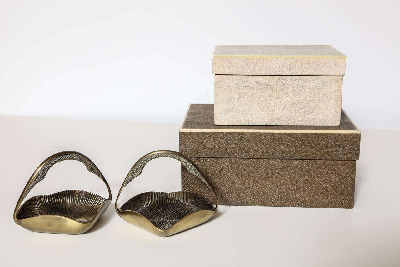 Modern Shagreen Boxes