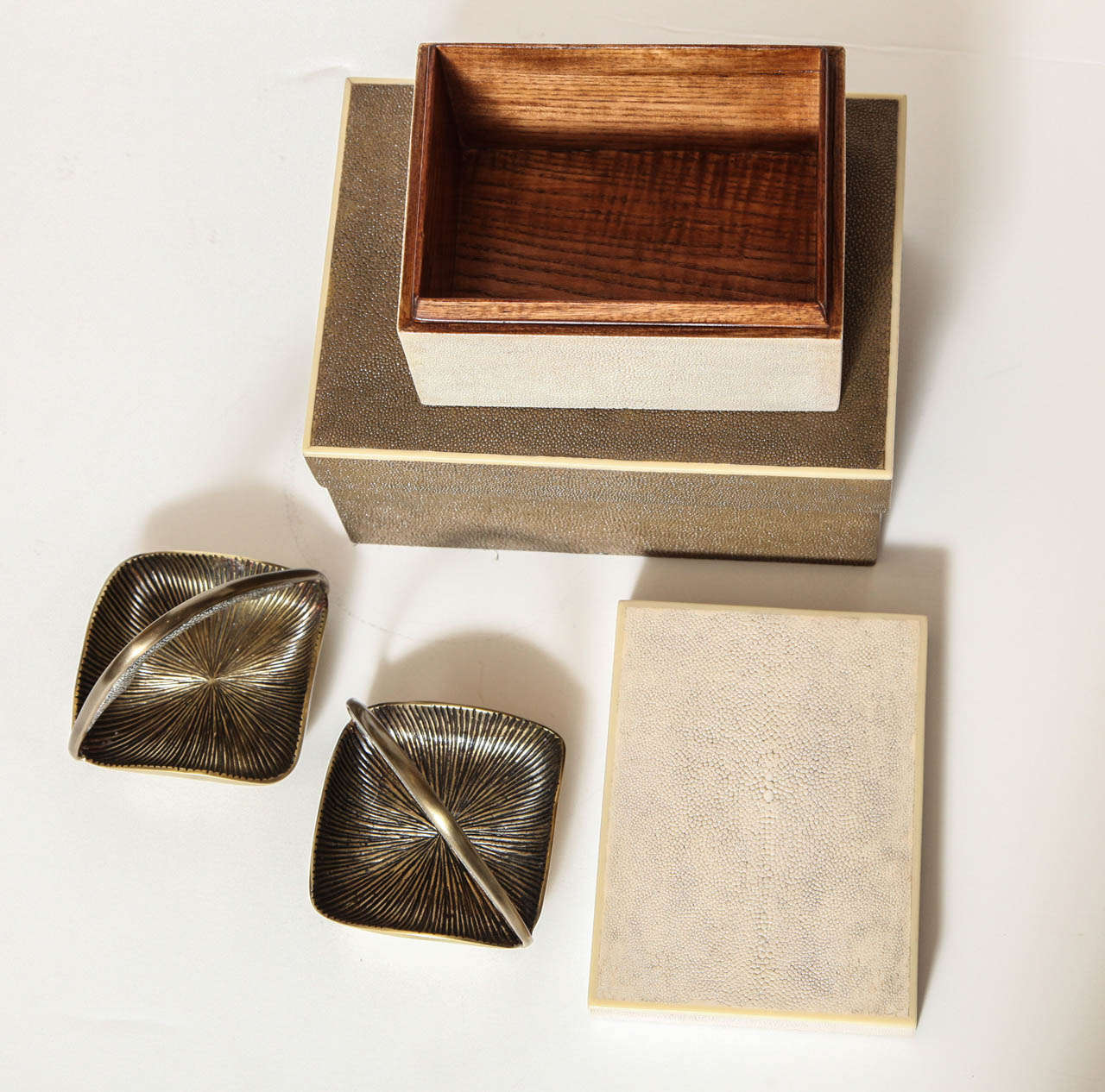 Shagreen Boxes In Excellent Condition In New York, NY