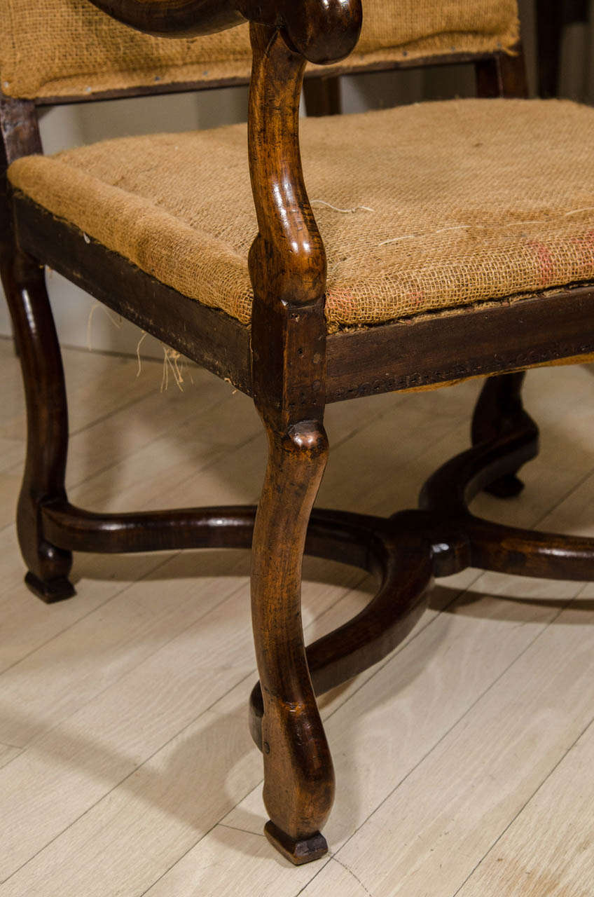 French 18th Century Os de Mouton Arm Chair In Excellent Condition In New York, NY