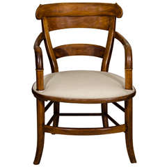 Antique French Cherry Arm Chair