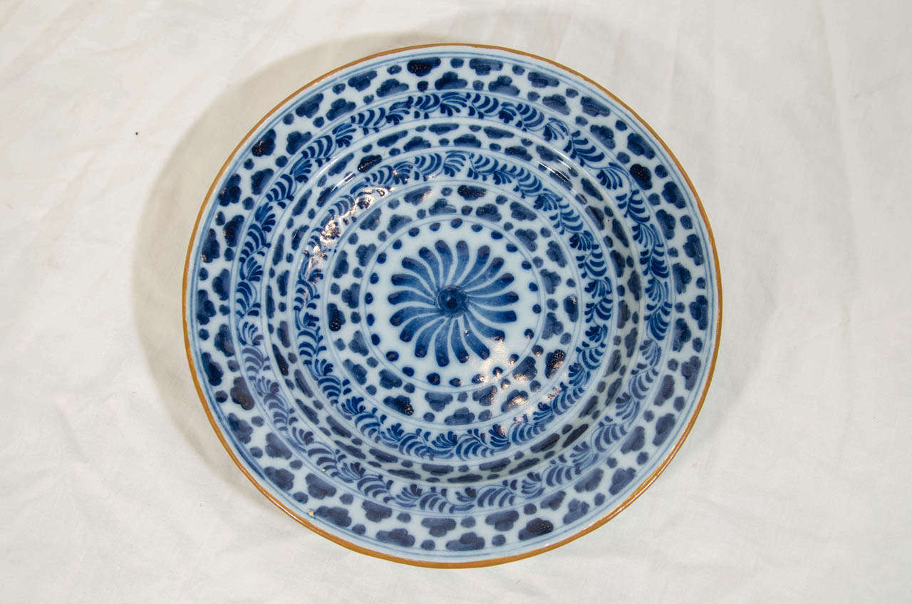 Qing A Pair of Blue and White Dutch Delft Dishes