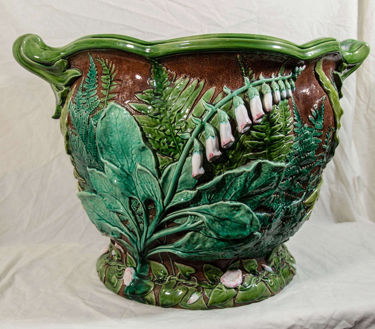 large majolica planters