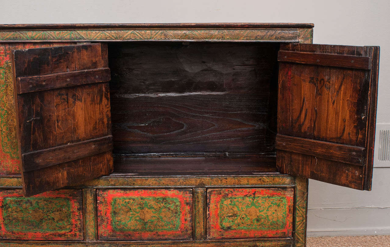 19th Century Tibetan Cabinet 1